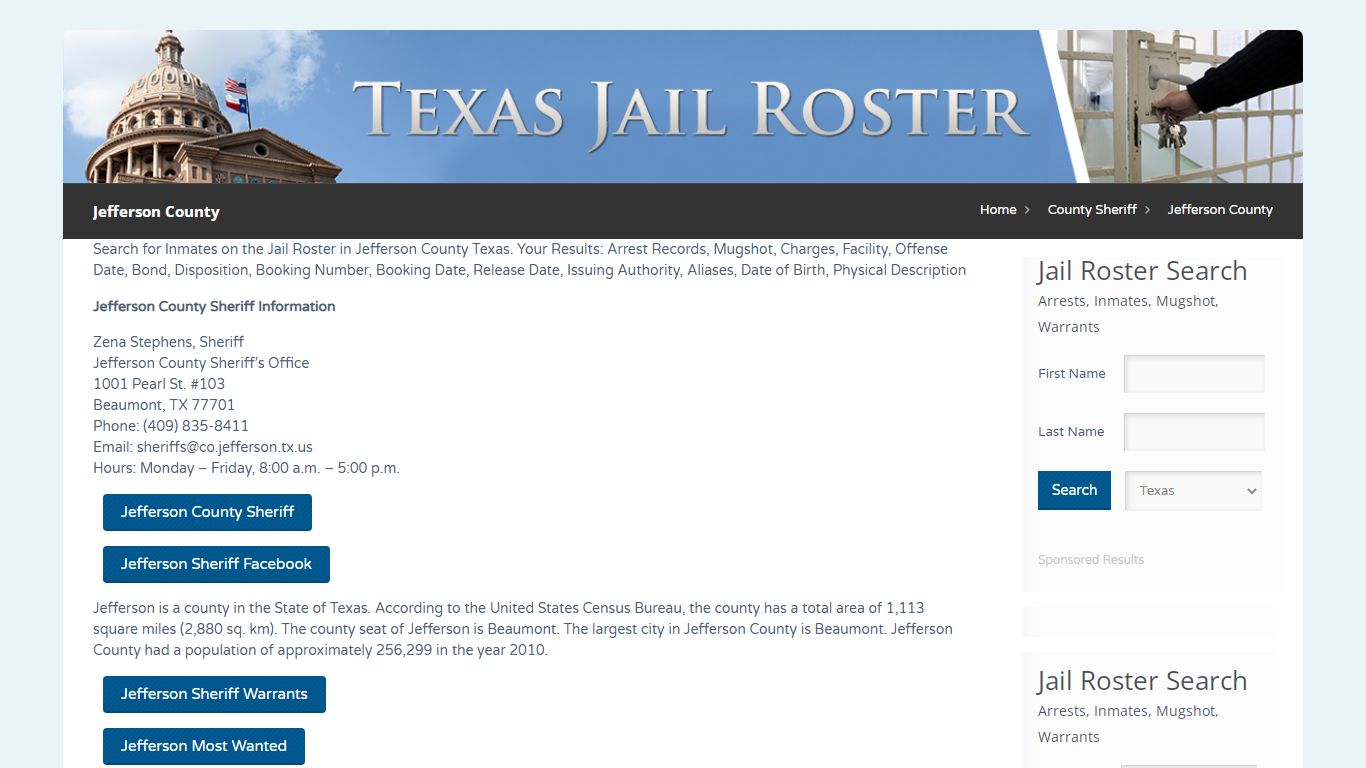 Jefferson County | Jail Roster Search